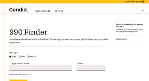 990 finder foundation center